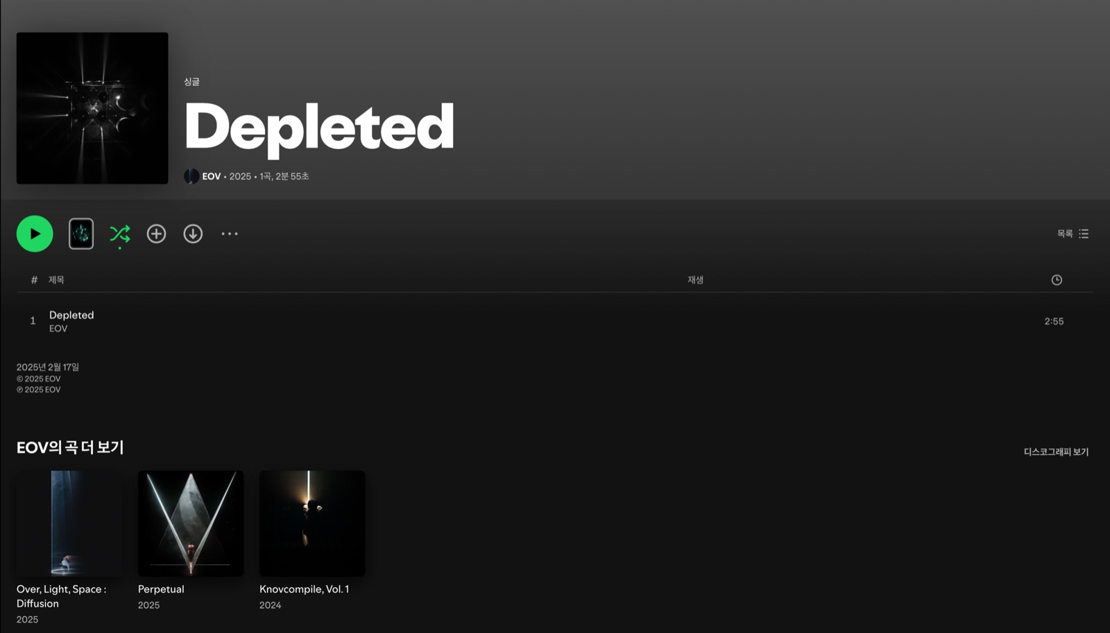 Depleted — Spotify