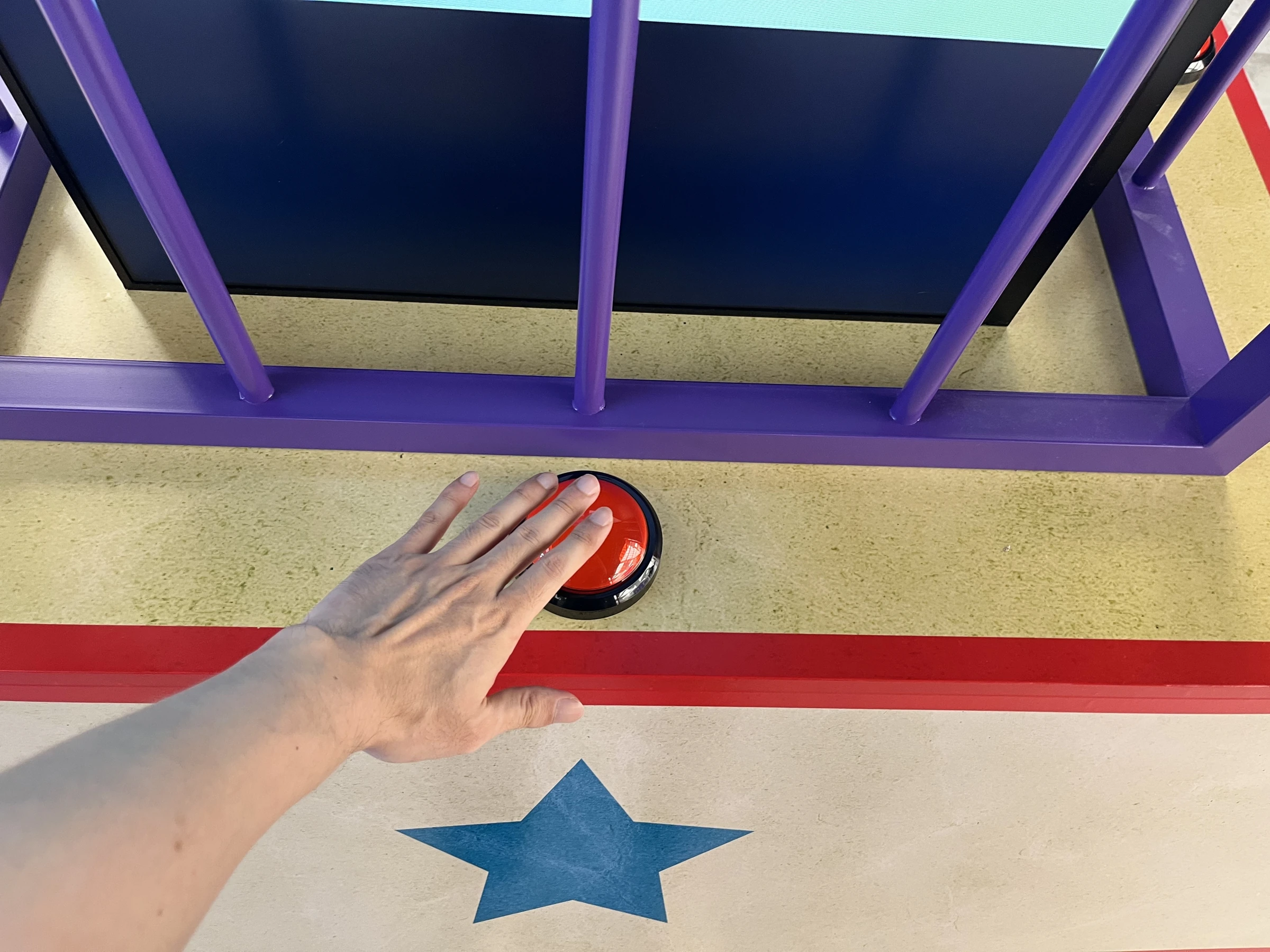 A physical button transmitting each press