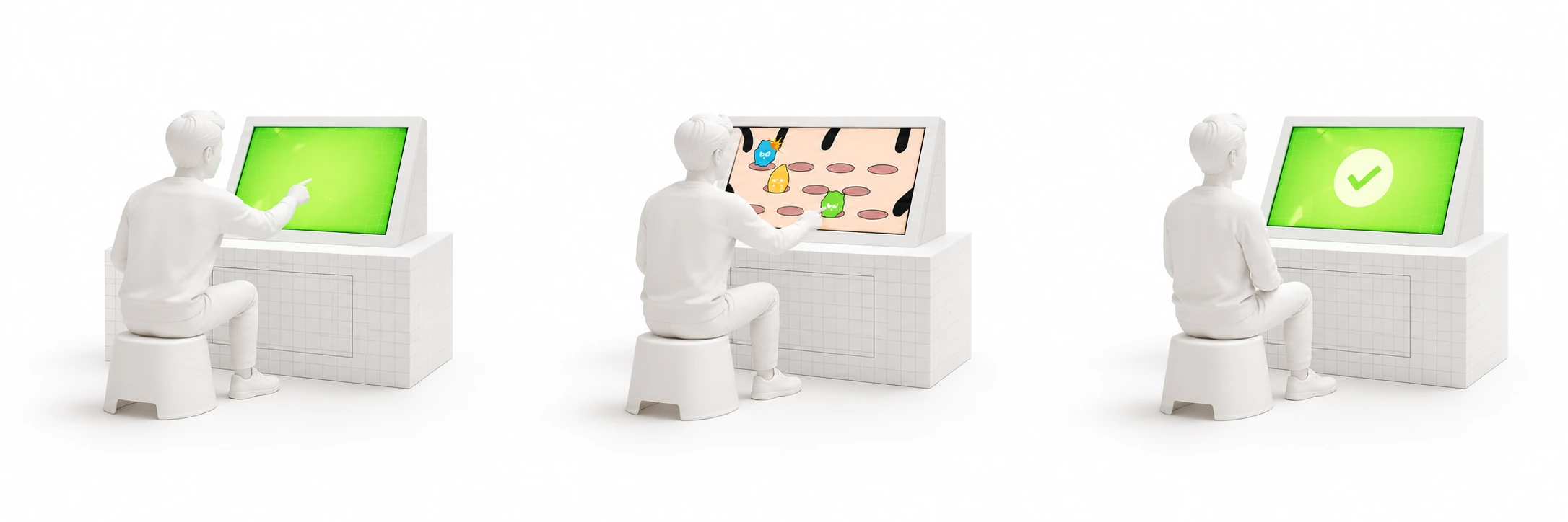 Model illustrating the start of a game