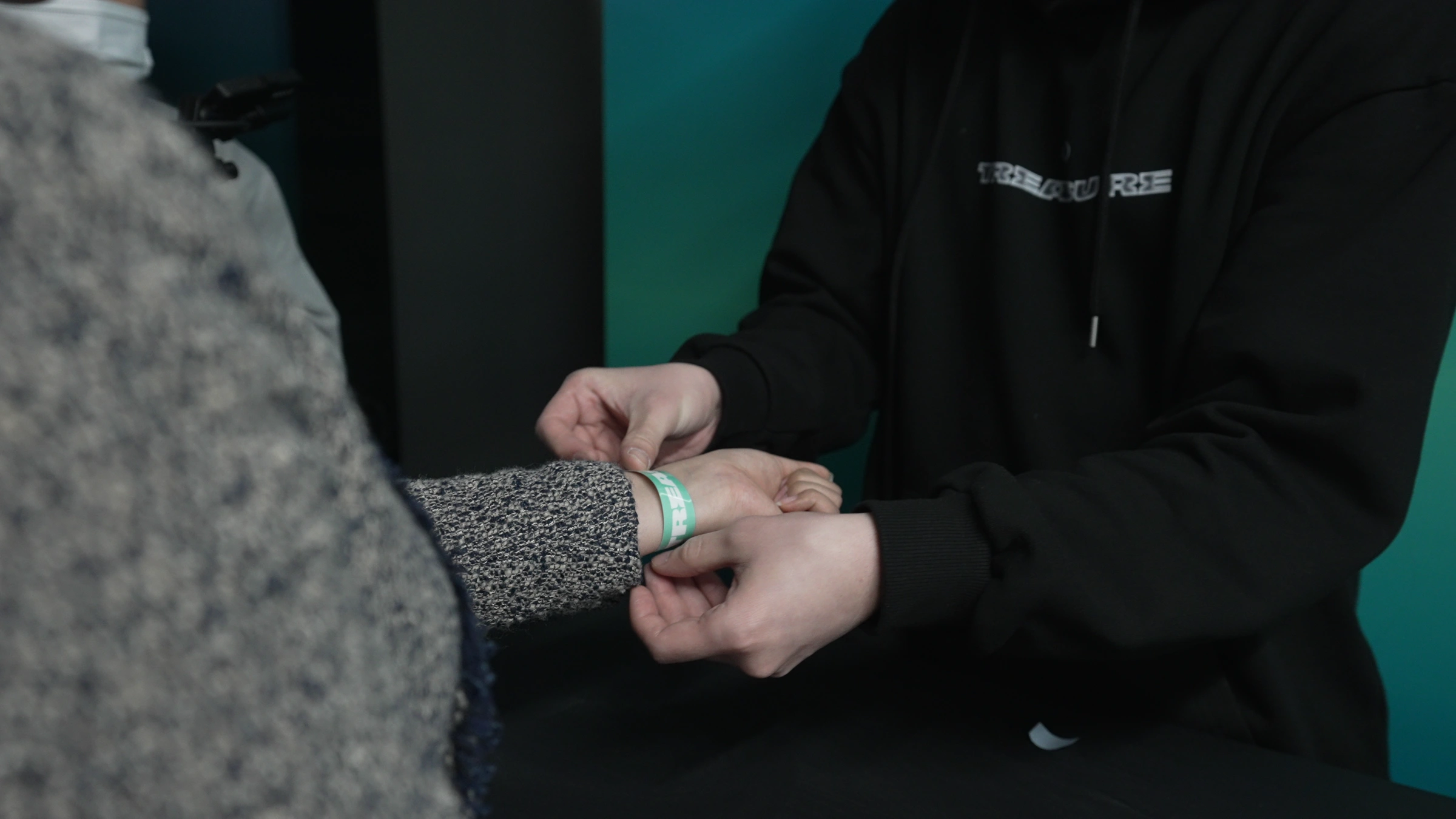 The RFID wristband connecting the experiences