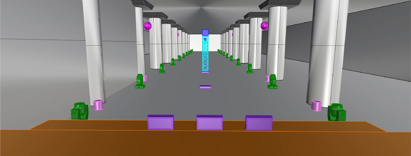 Zone C lighting layout model
