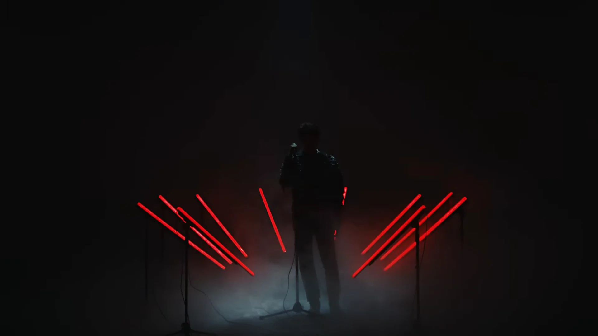 Red bars light up to the beat